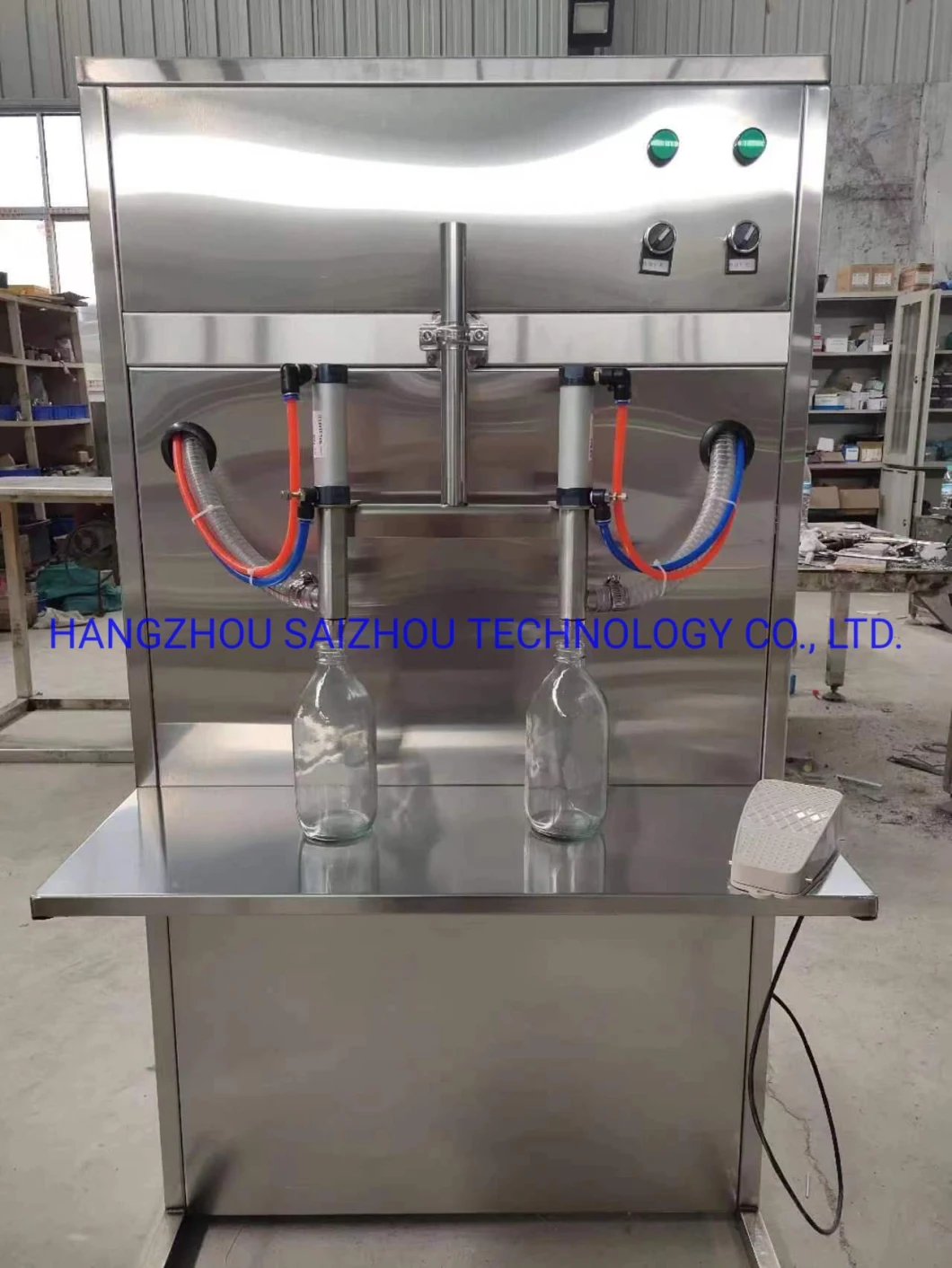 Semi Automatic 5liter Big Bottle Edible Peanut Sunflower Soybean Cooking Oil Flowmeter Filling Machine