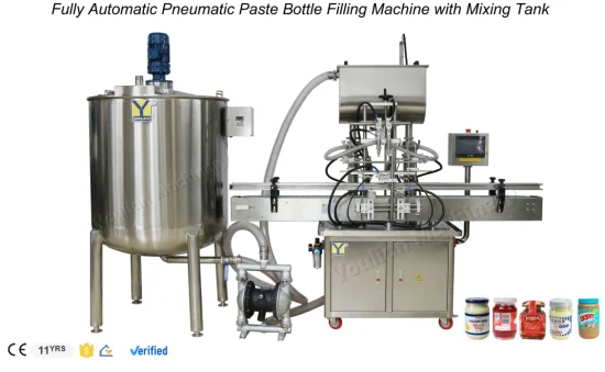 Hochwertige, meistverkaufte vollautomatische Durchflussmesser-Waschmittel-Flüssigkeits-Abfüllmaschine. Vollautomatische Plastikflaschen-Pastenmaschine/Mehrkopf-Abfüllung